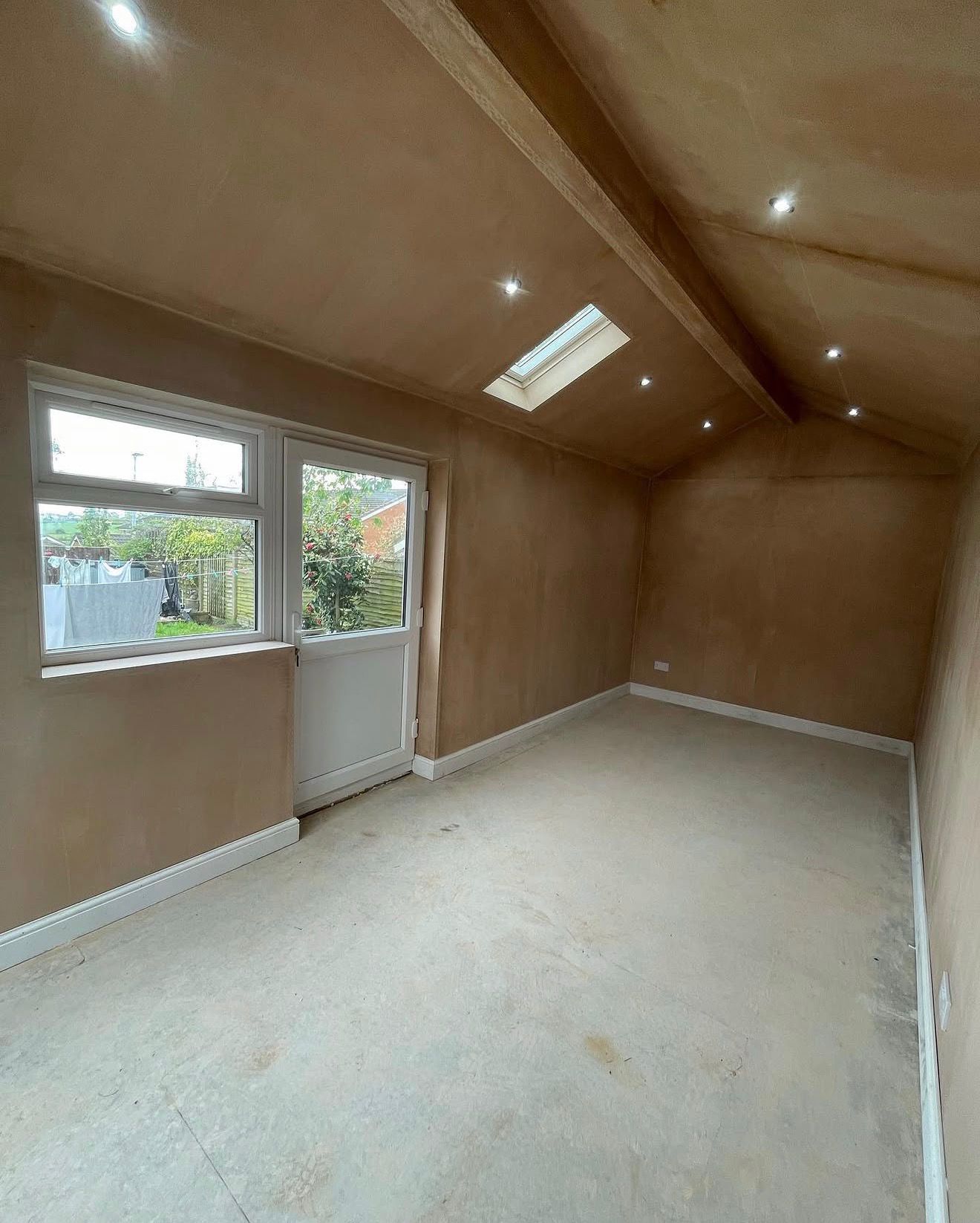 Detached garage conversion to home gym in Aspull, Wigan — exterior before works