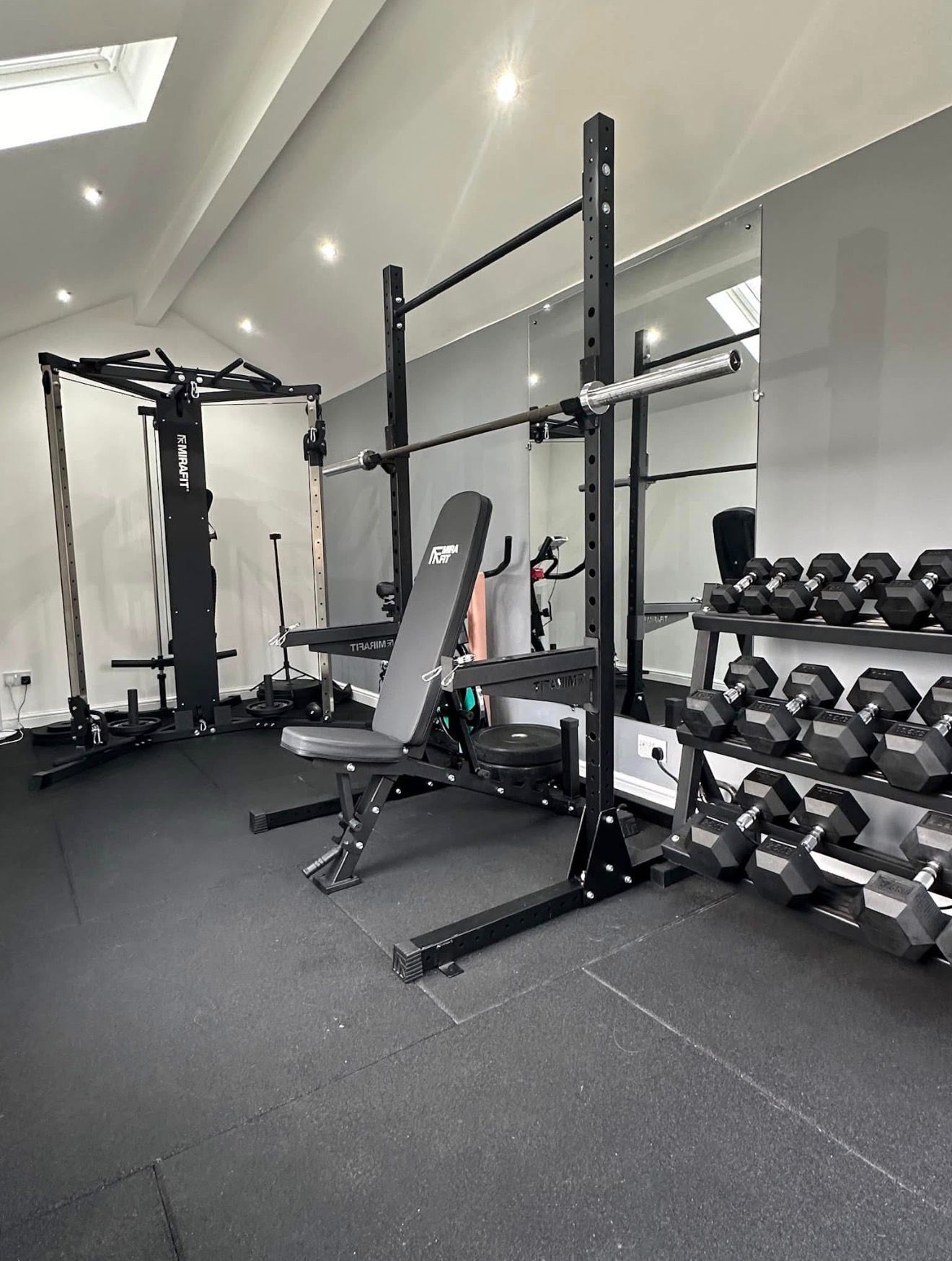 Aspull garage to gym conversion windows and door framing