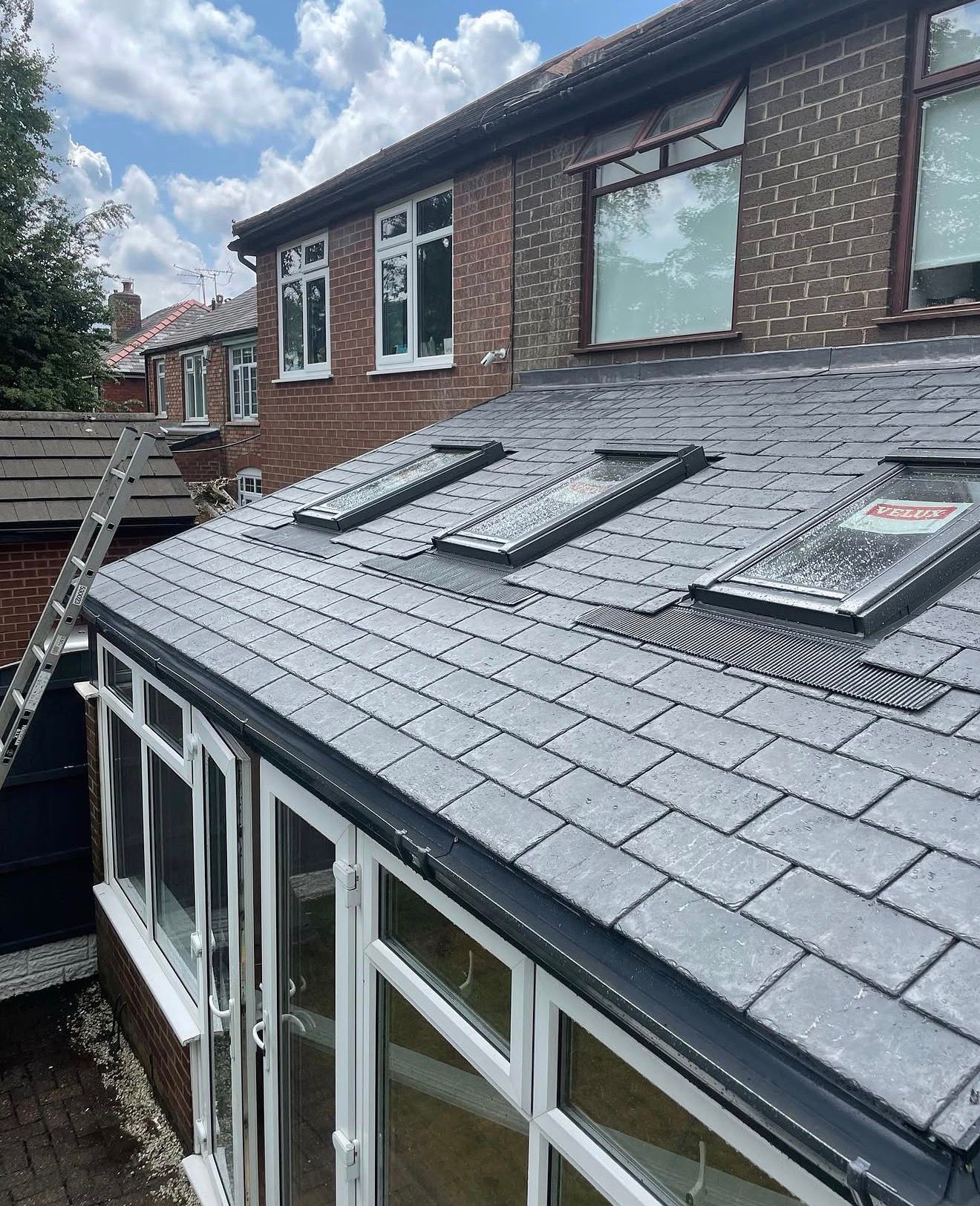 Conservatory warm tiled roof conversion replacing polycarbonate panels by Ridgeline Carpentry