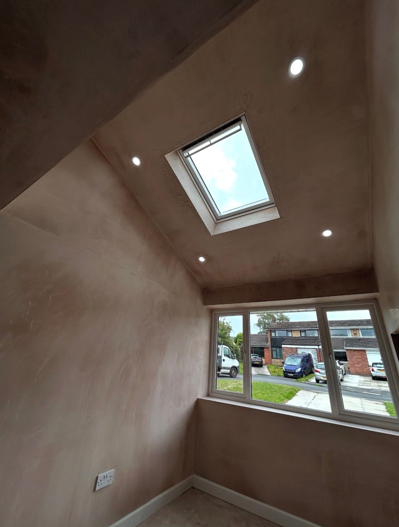 Skylight install during garage conversion in Harwood, Bolton
