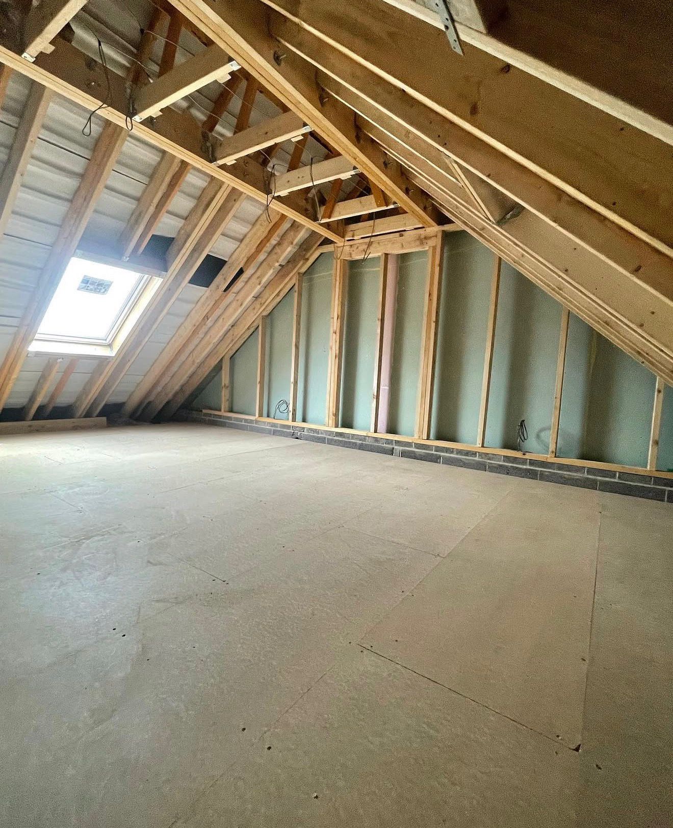 Loft conversion final structural detail in Rochdale