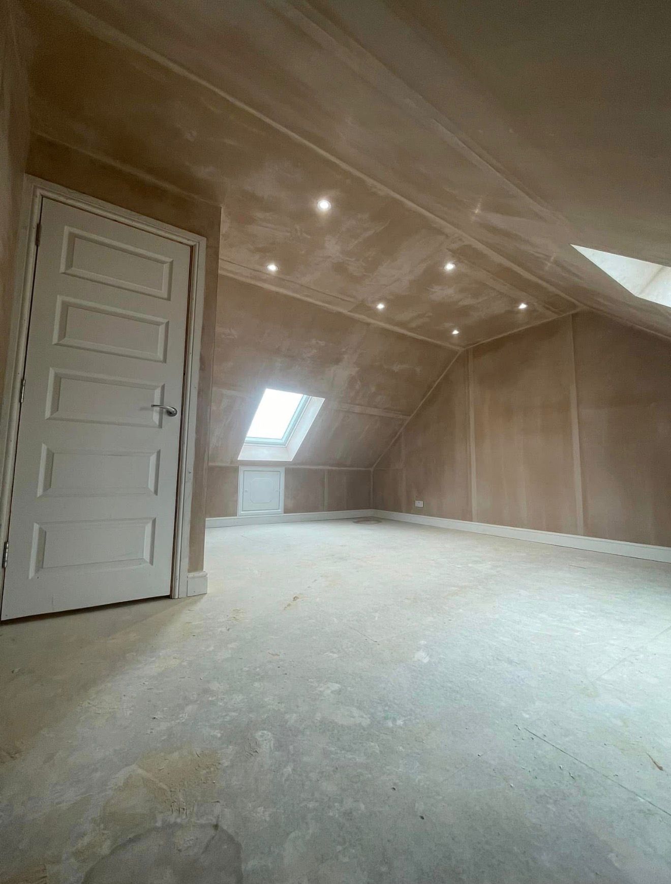 Rochdale loft conversion stud walls and insulation